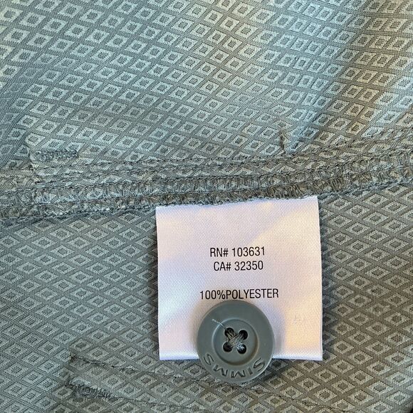 Simms Men's Skiff Shorts Size 34 Fishing Performance UPF 50+ Nylon Storm Grey - Picture 10 of 13